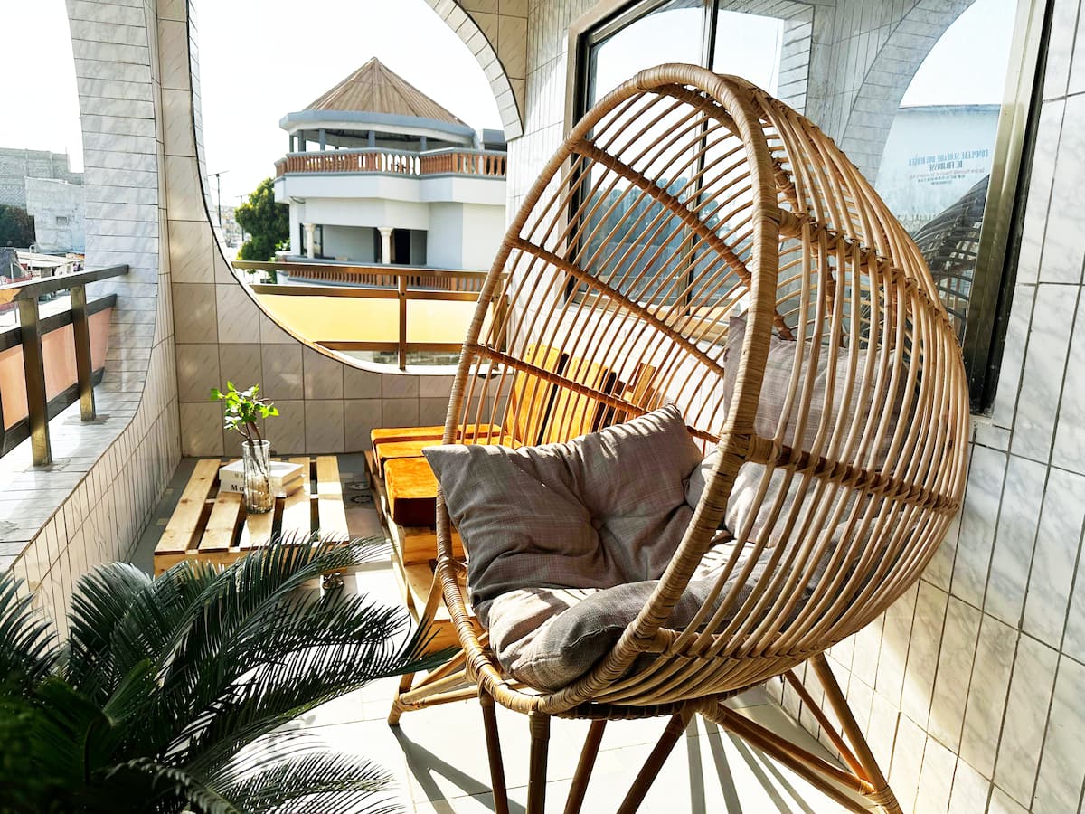 Salon du logement Wabi-Sabi aménagé par CALM